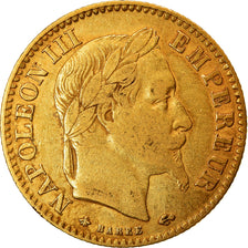 Munten, Frankrijk, 10 Francs, 1868, Paris, FR+, Goud, KM:800.1, Gadoury:1015