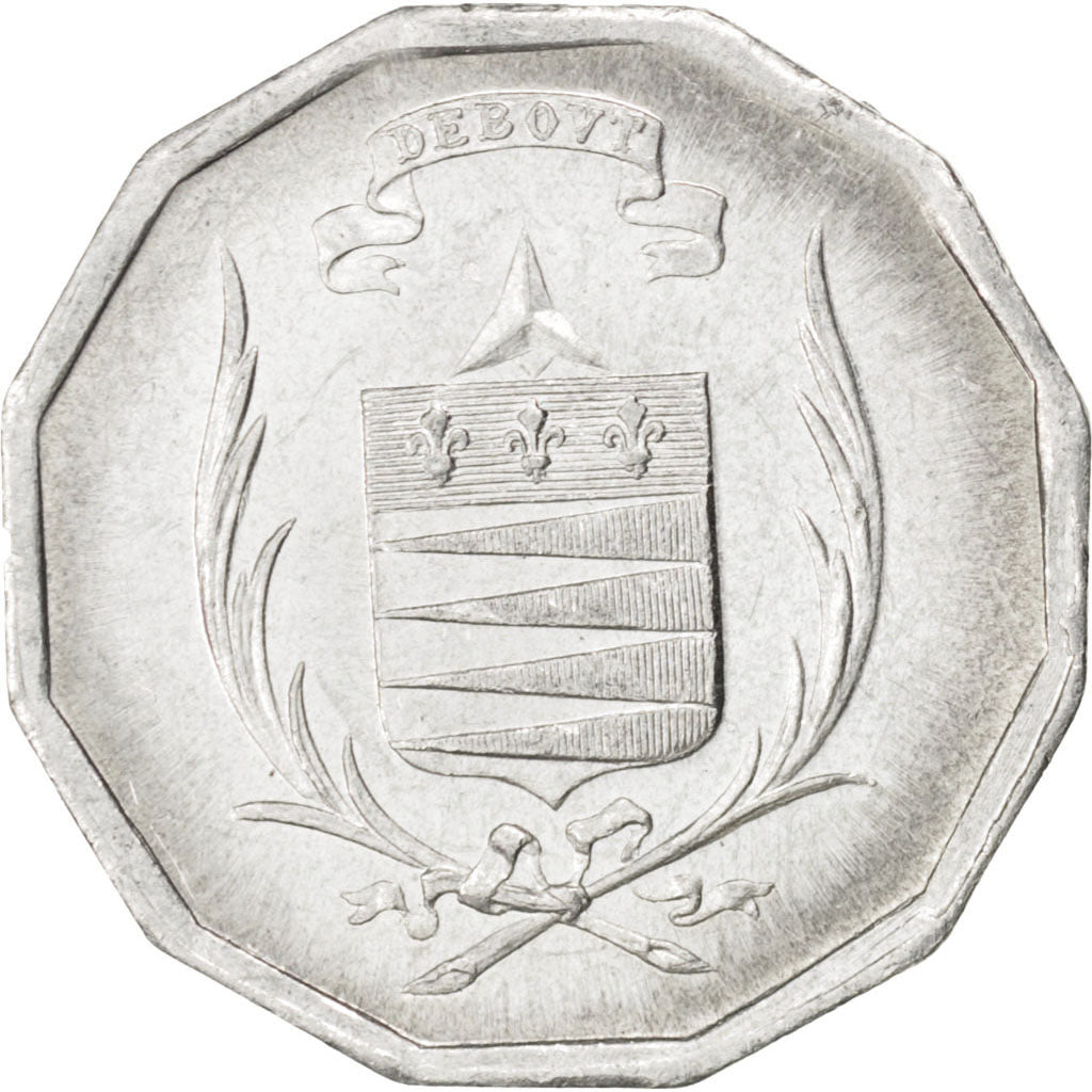 France, 25 Centimes, AU(50-53), Aluminium, Elie #10.3, 1.20