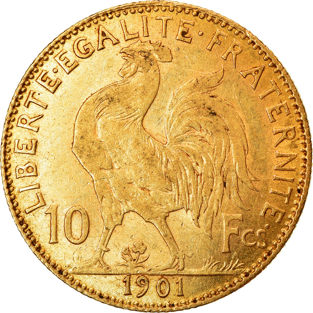 Coin, France, Marianne, 10 Francs, 1901, Paris, EF(40-45), Gold, KM:846