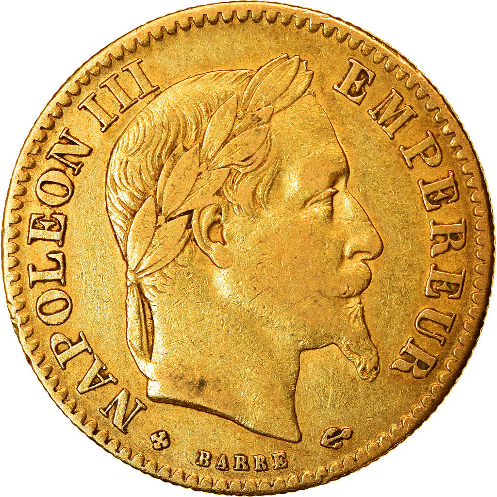 Coin, France, Napoleon III, Napoléon III, 10 Francs, 1864, Strasbourg