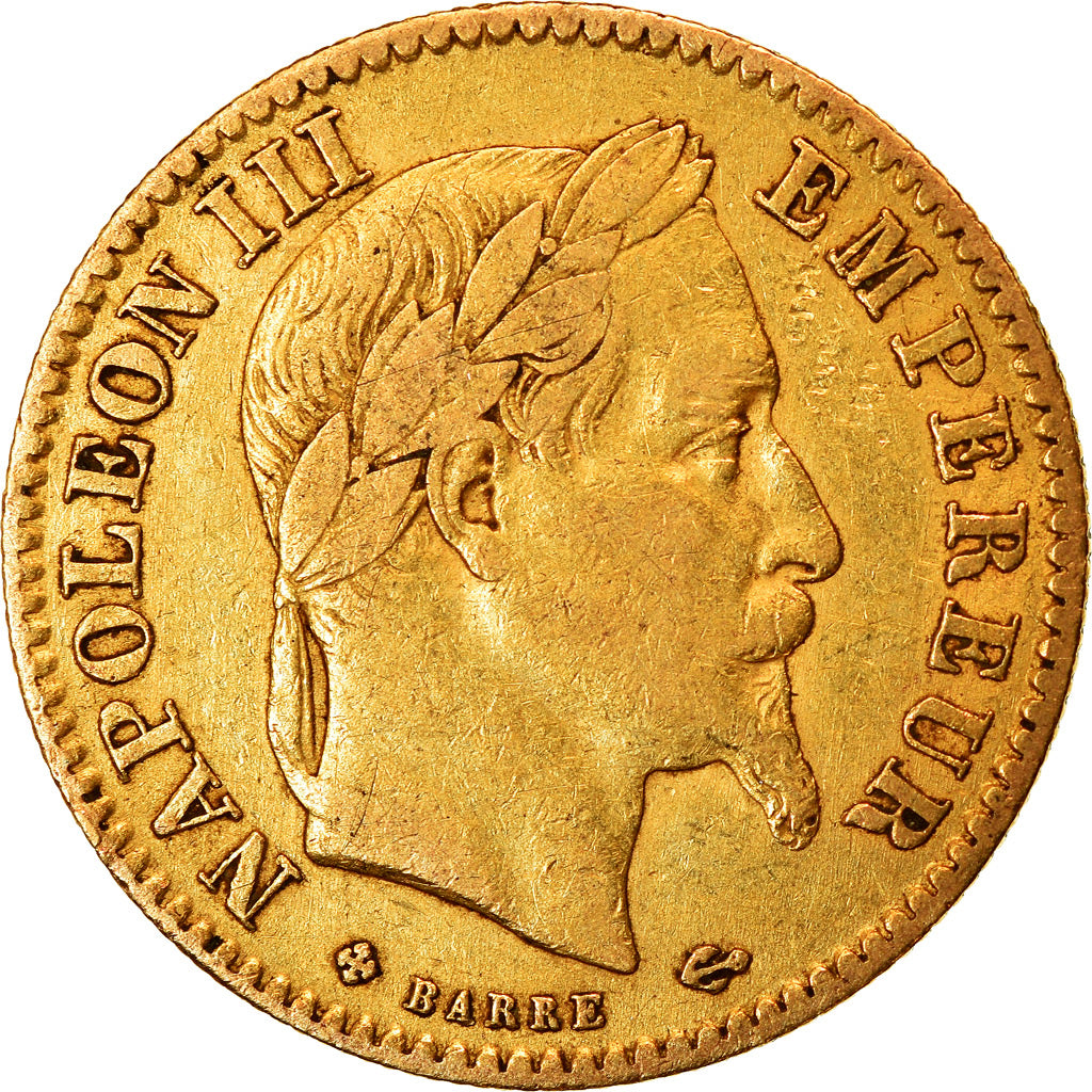 Monnaie, France, Napoleon III, Napoléon III, 10 Francs, 1865, Strasbourg, TTB