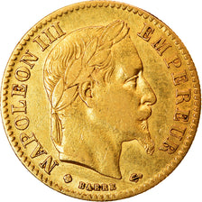 Munten, Frankrijk, Napoleon III, Napoléon III, 10 Francs, 1865, Strasbourg, ZF