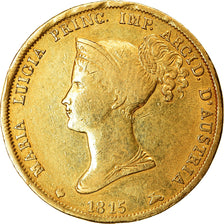 Moneda, Estados italianos, PARMA, Maria Luigia, 40 Lire, 1815, Parma, BC+, Oro