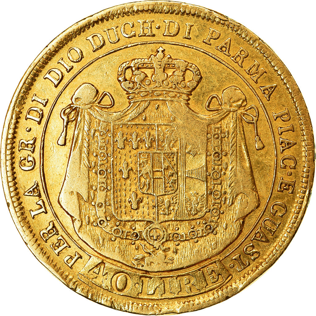 Moneta, DEPARTAMENTY WŁOSKIE, PARMA, Maria Luigia, 40 Lire, 1815, Parma