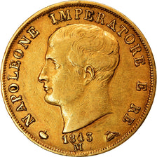 Moneda, Estados italianos, KINGDOM OF NAPOLEON, Napoleon I, 40 Lire, 1813/180
