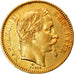 Moneta, Francia, Napoleon III, Napoléon III, 20 Francs, 1863, Paris, BB+, Oro