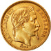 Moeda, França, Napoleon III, 20 Francs, 1864, Paris, AU(50-53), Dourado
