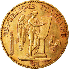 Coin, France, Génie, 20 Francs, 1889, Paris, AU(50-53), Gold, KM:825