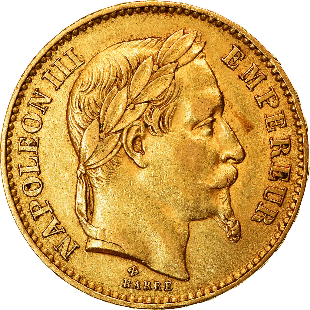 Coin, France, Napoleon III, Napoléon III, 20 Francs, 1866, Strasbourg