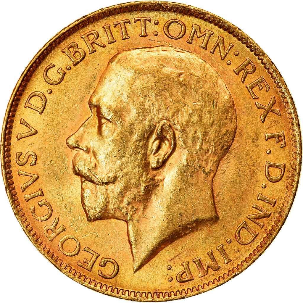 Moneta, Południowa Afryka, George V, Sovereign, 1927, AU(55-58), Złoto, KM:21