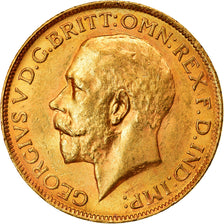 Moneda, Sudáfrica, George V, Sovereign, 1927, EBC, Oro, KM:21