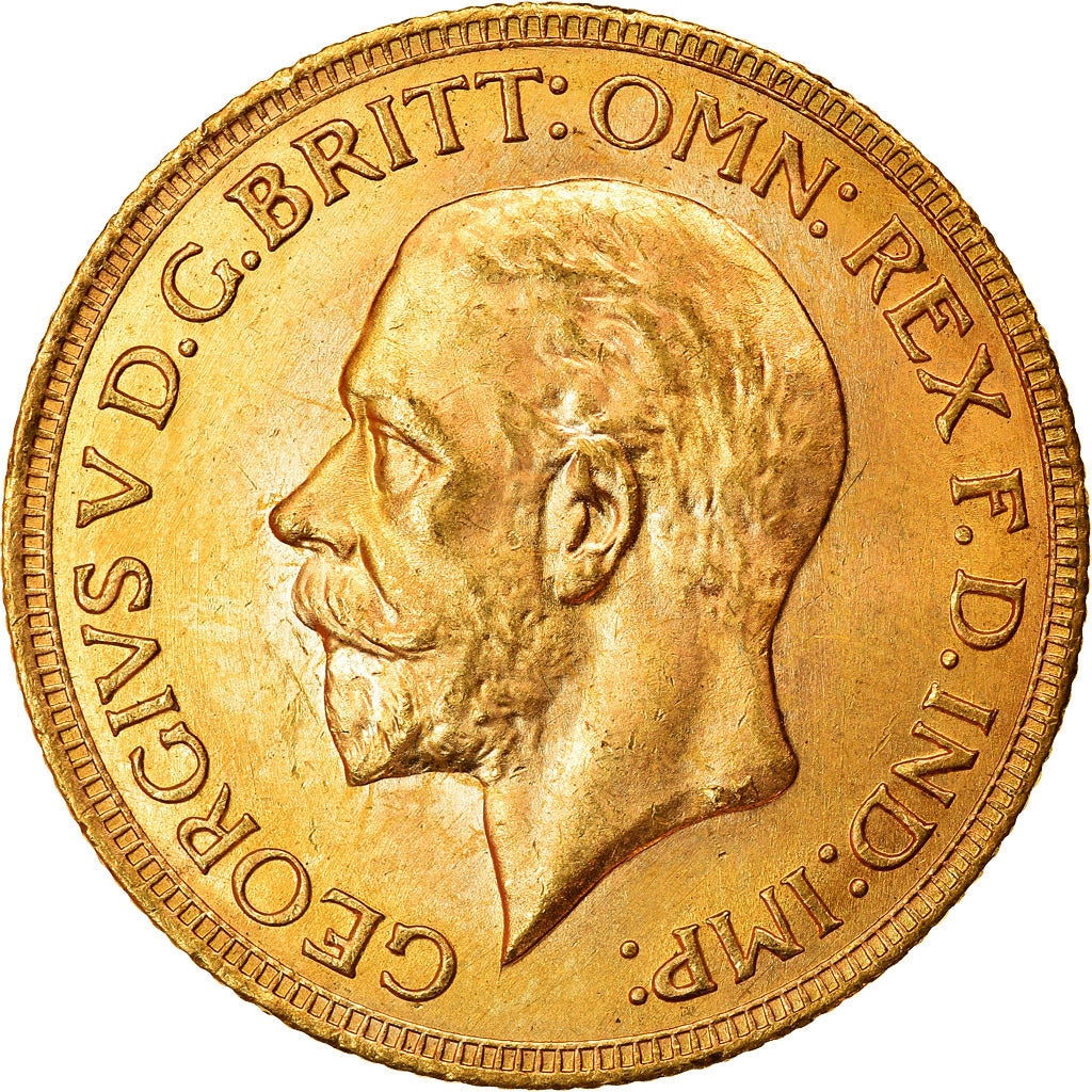 Munten, Zuid Afrika, George V, Sovereign, 1931, Pretoria, PR+, Goud, KM:A22