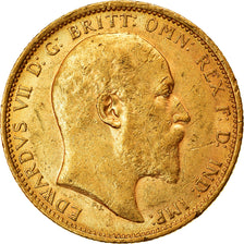 Münze, Australien, Edward VII, Sovereign, 1905, Sydney, SS+, Gold, KM:15