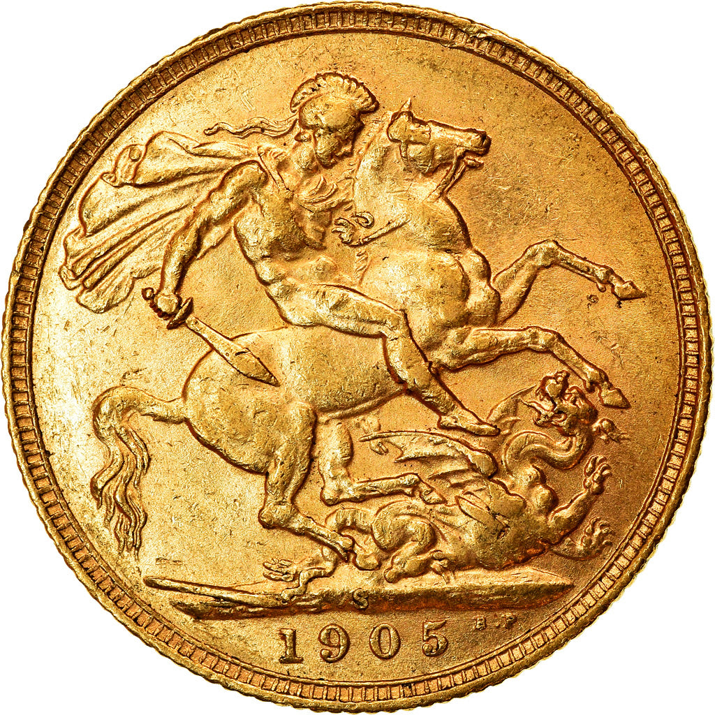 Münze, Australien, Edward VII, Sovereign, 1905, Sydney, SS+, Gold, KM:15
