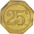 Münze, Frankreich, 25 Centimes, SS, Messing, Elie:20.3