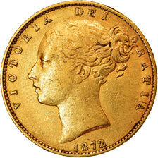 Coin, Australia, Elizabeth II, Sovereign, 1872, Melbourne, EF(40-45), Gold, KM:6
