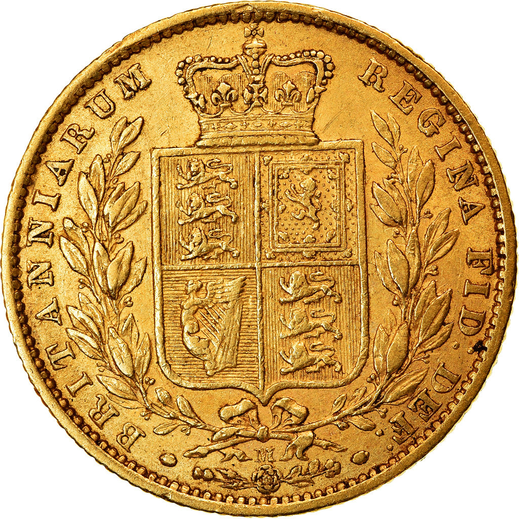 Coin, Australia, Elizabeth II, Sovereign, 1872, Melbourne, EF(40-45), Gold, KM:6