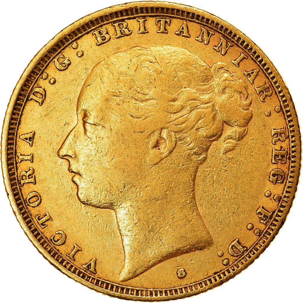 Monnaie, Australie, Victoria, Sovereign, 1886, Sydney, TTB, Or, KM:7