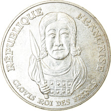 Coin, France, Clovis, 100 Francs, 1996, AU(55-58), Silver, KM:1180, Gadoury:953