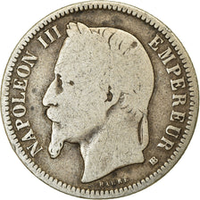 Coin, France, Napoleon III, Napoléon III, Franc, 1868, Strasbourg, F(12-15)
