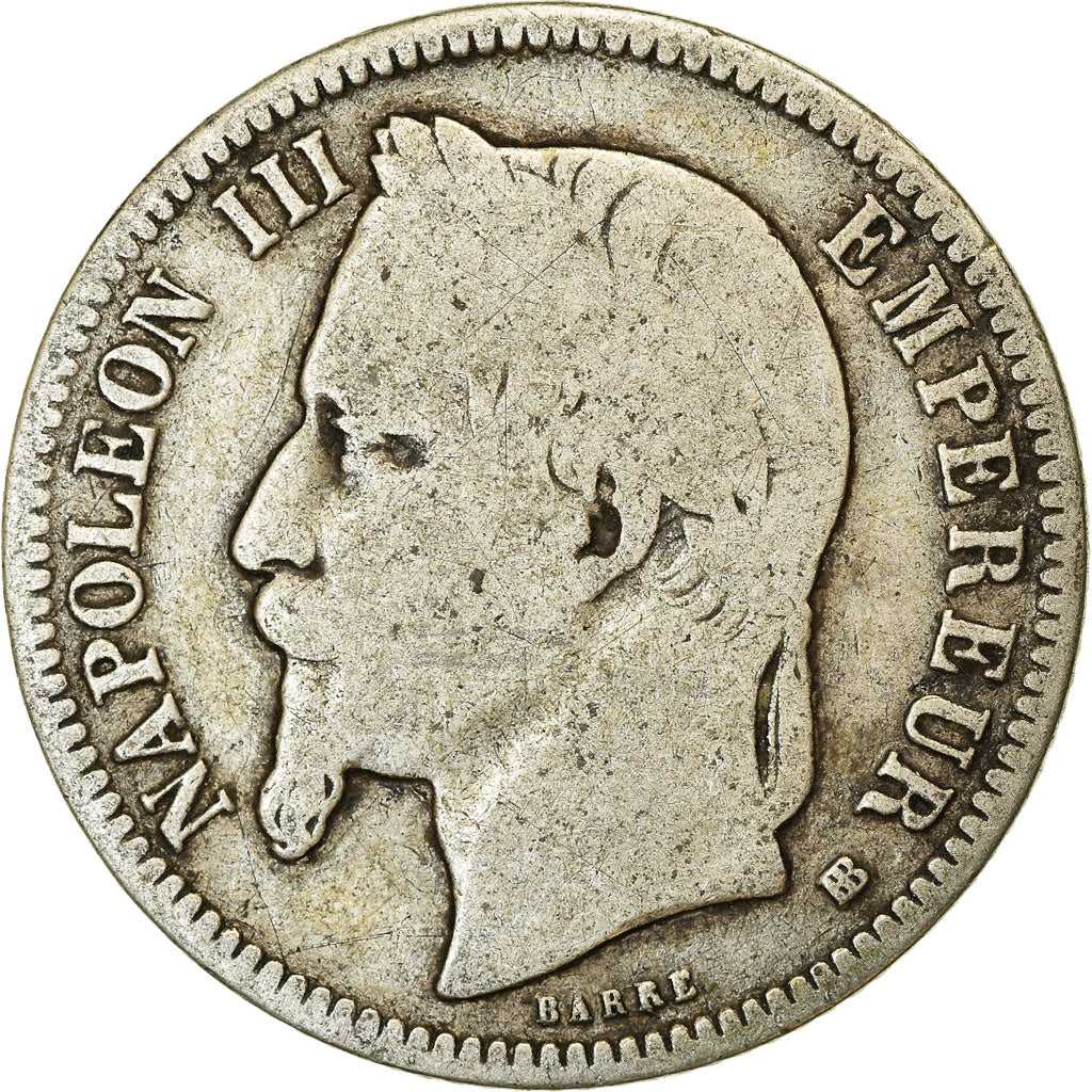 Münze, Frankreich, Napoleon III, Napoléon III, Franc, 1868, Strasbourg, SGE+
