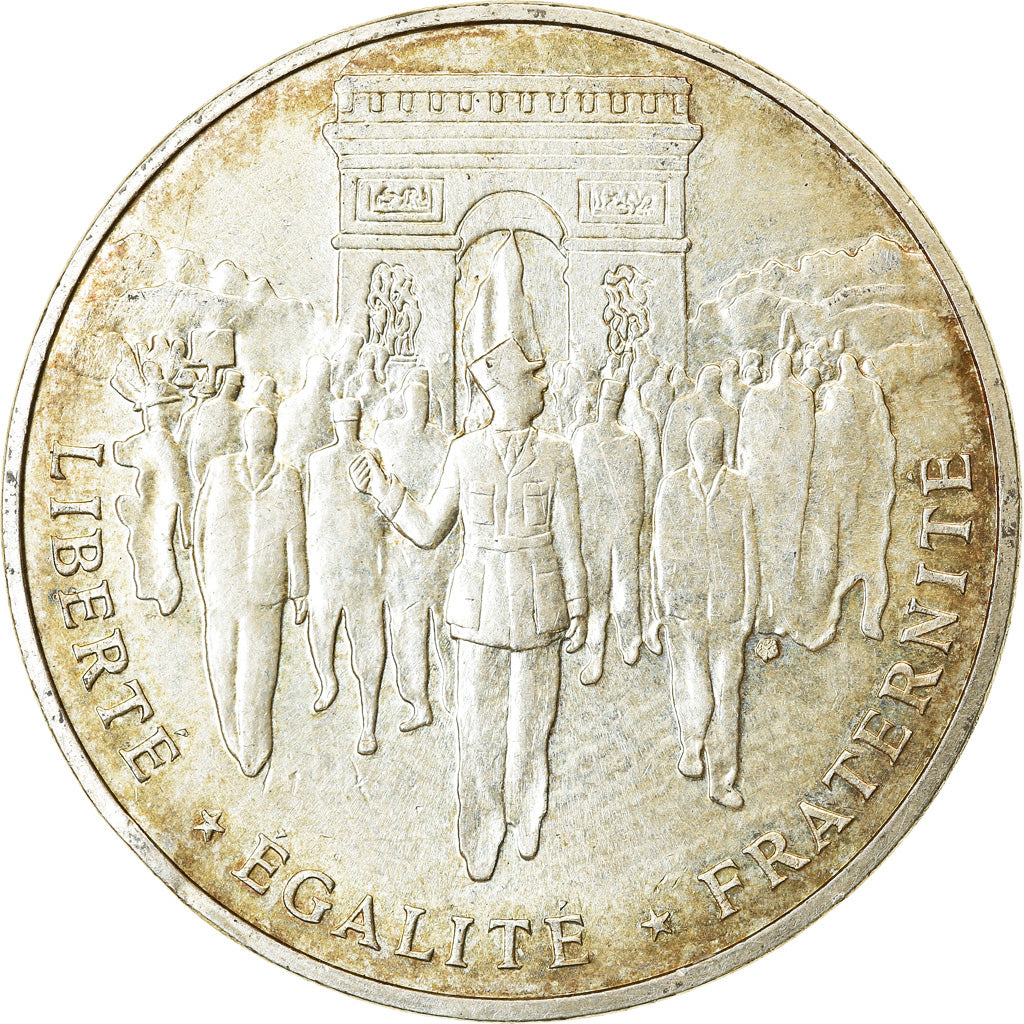 Coin, France, Libération de Paris, 100 Francs, 1994, EF(40-45), Silver