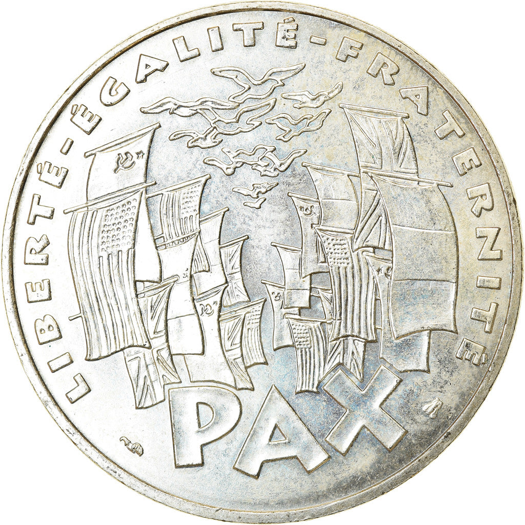 Coin, France, 8 mai 1945, 100 Francs, 1995, Paris, MS(63), Silver, KM:1116.1