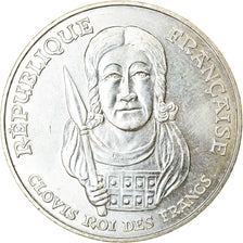Moneda, Francia, Clovis, 100 Francs, 1996, EBC+, Plata, KM:1180, Gadoury:953