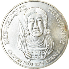 Coin, France, Clovis, 100 Francs, 1996, MS(63), Silver, KM:1180, Gadoury:953