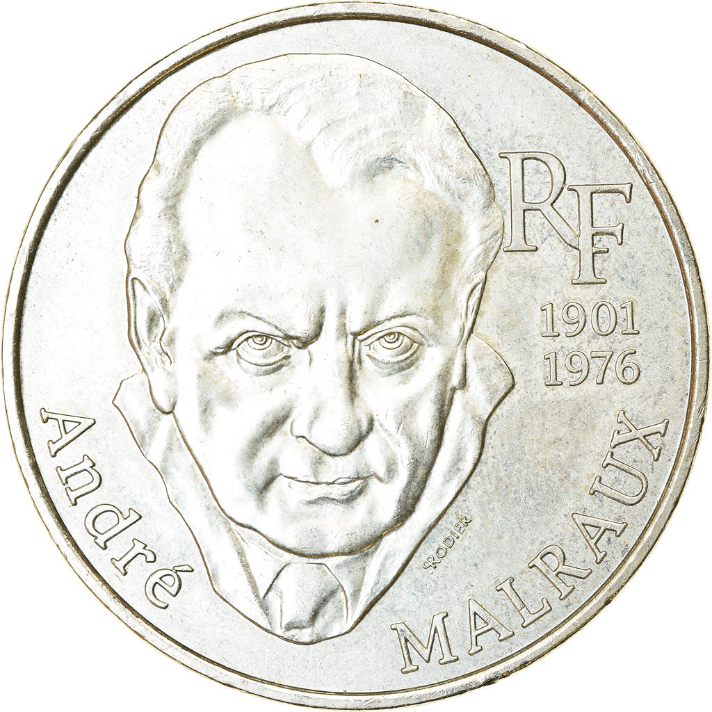 Münze, Frankreich, André Malraux, 100 Francs, 1997, VZ+, Silber, KM:1188