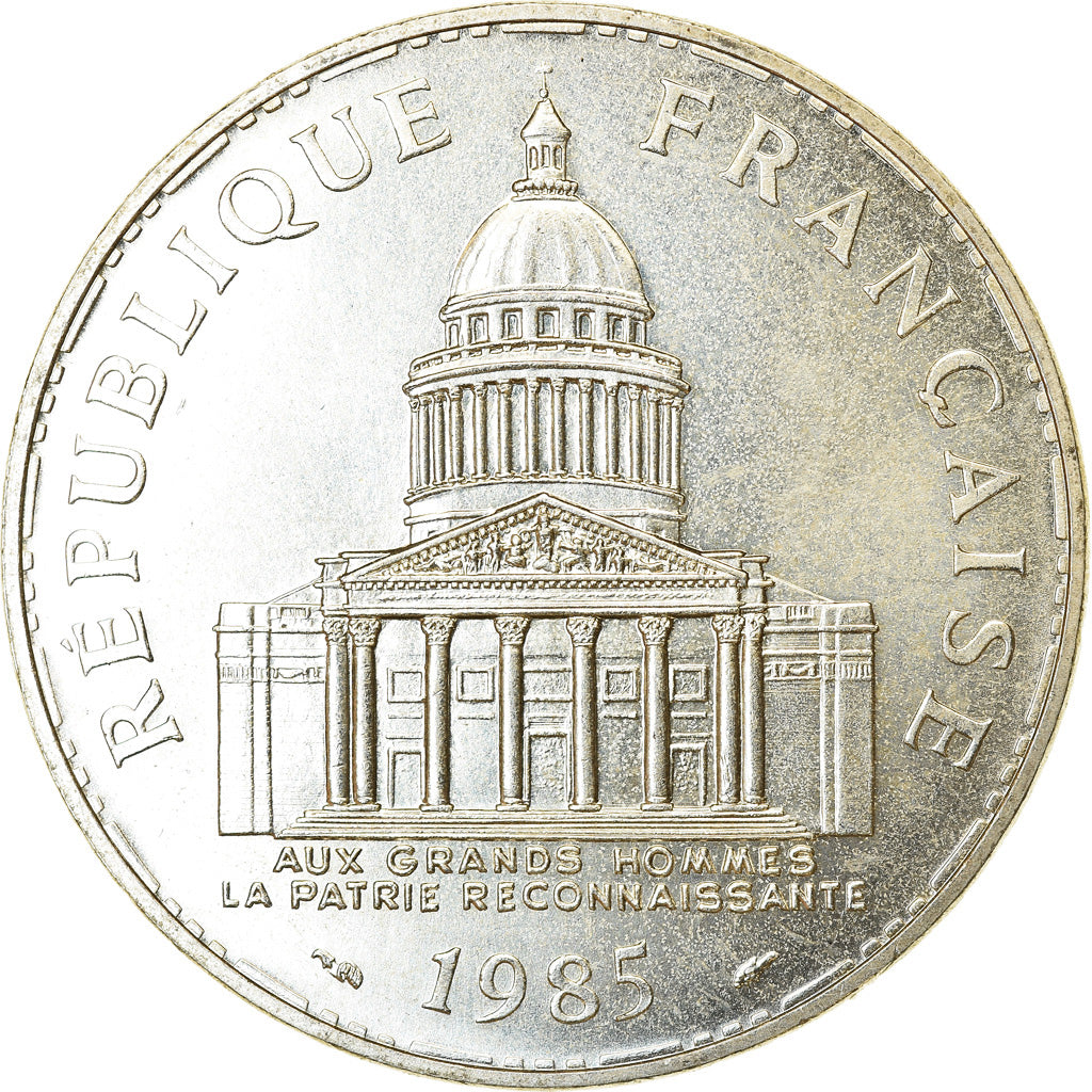 Coin, France, Panthéon, 100 Francs, 1985, Paris, MS(64), Silver, KM:951.1
