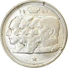 Coin, Belgium, 100 Francs, 100 Frank, 1951, EF(40-45), Silver, KM:139.1