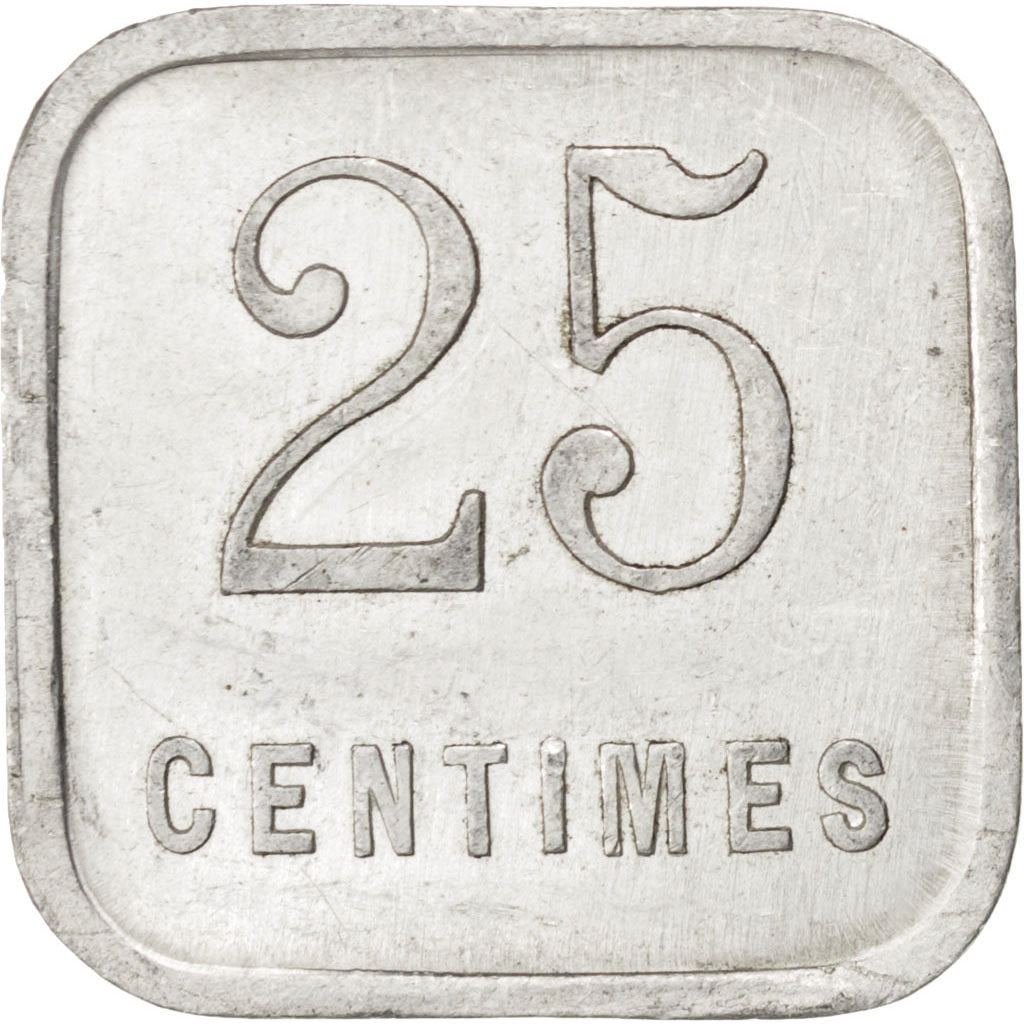 France, 25 Centimes, 1920, AU(50-53), Aluminium, Elie #15.3, 1.32