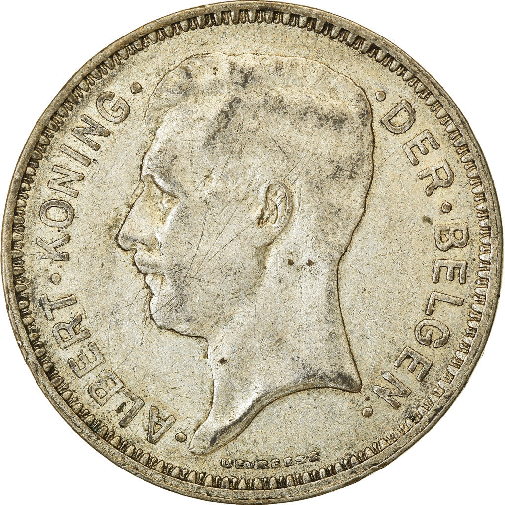 Coin, Belgium, 20 Francs, 20 Frank, 1934, EF(40-45), Silver, KM:104.1
