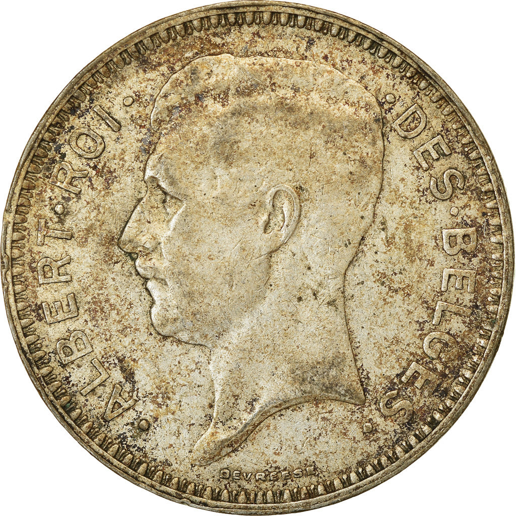 Coin, Belgium, 20 Francs, 20 Frank, 1934, EF(40-45), Silver, KM:103.1