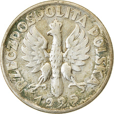Coin, Poland, 2 Zlote, 1925, Warsaw, EF(40-45), Silver, KM:16