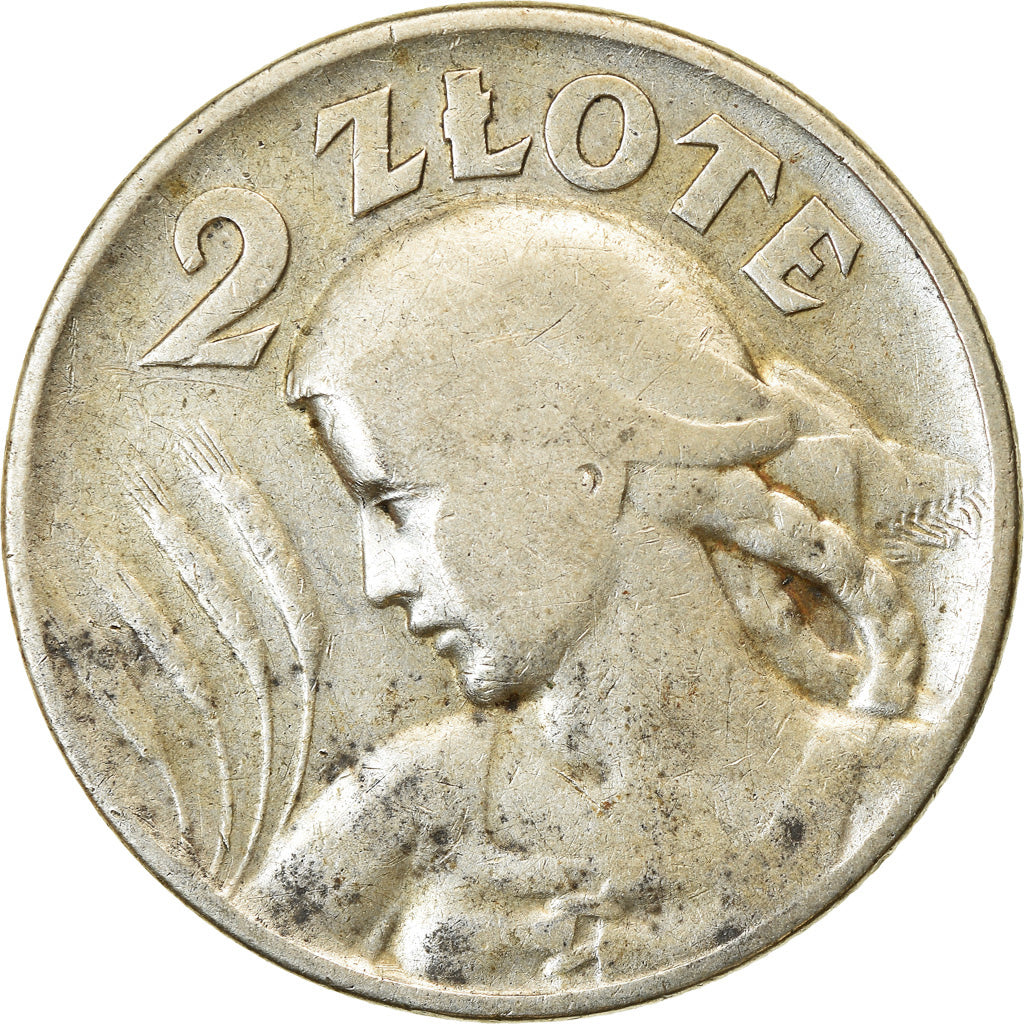 Coin, Poland, 2 Zlote, 1925, Warsaw, EF(40-45), Silver, KM:16