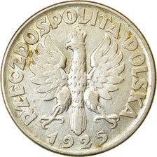 Coin, Poland, 2 Zlote, 1925, Warsaw, EF(40-45), Silver, KM:16