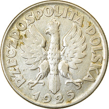 Coin, Poland, 2 Zlote, 1925, Warsaw, EF(40-45), Silver, KM:16