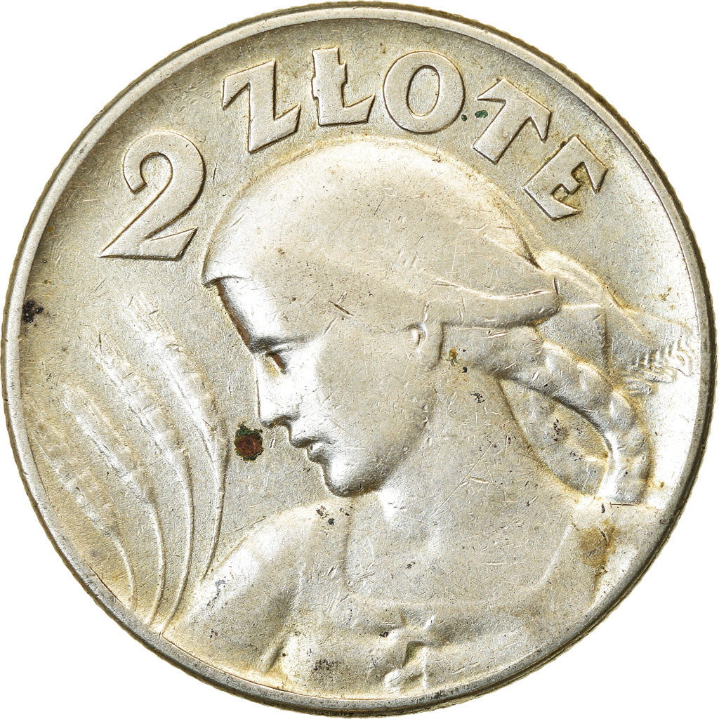 Coin, Poland, 2 Zlote, 1925, Warsaw, EF(40-45), Silver, KM:16