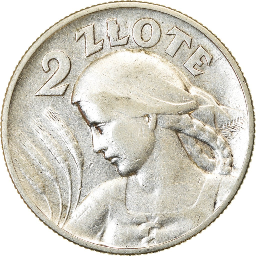 Coin, Poland, 2 Zlote, 1925, Warsaw, EF(40-45), Silver, KM:16
