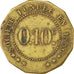 Monnaie, France, 10 Centimes, TTB, Laiton, Elie:25.2