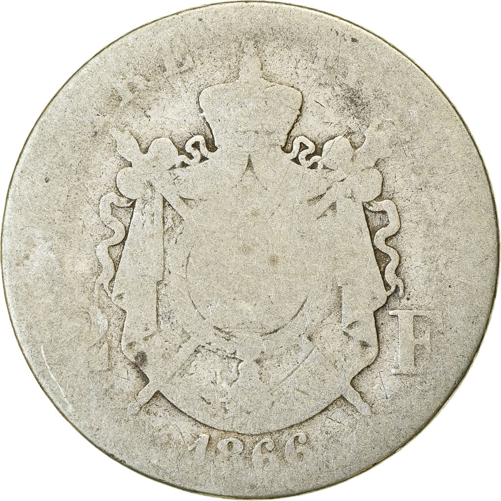 Münze, Frankreich, Napoleon III, Napoléon III, 2 Francs, 1866, Strasbourg