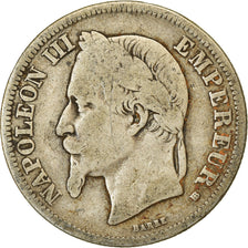 Coin, France, Napoleon III, Napoléon III, 2 Francs, 1868, Strasbourg