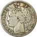 Moeda, França, Cérès, 2 Francs, 1871, Bordeaux, VF(20-25), Prata, KM:816.2