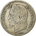 Moneda, Francia, Napoleon III, Napoléon III, 2 Francs, 1868, Paris, BC, Plata
