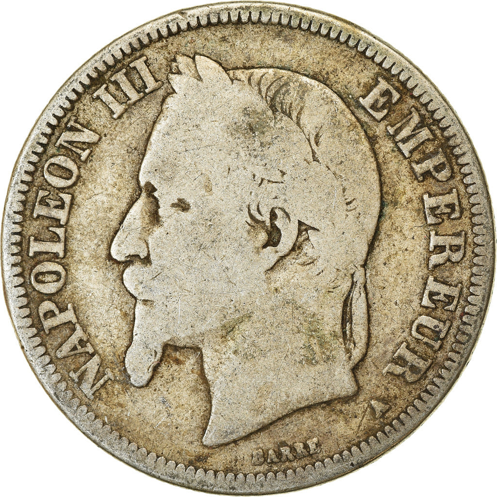 Monnaie, France, Napoleon III, Napoléon III, 2 Francs, 1868, Paris, TB, Argent