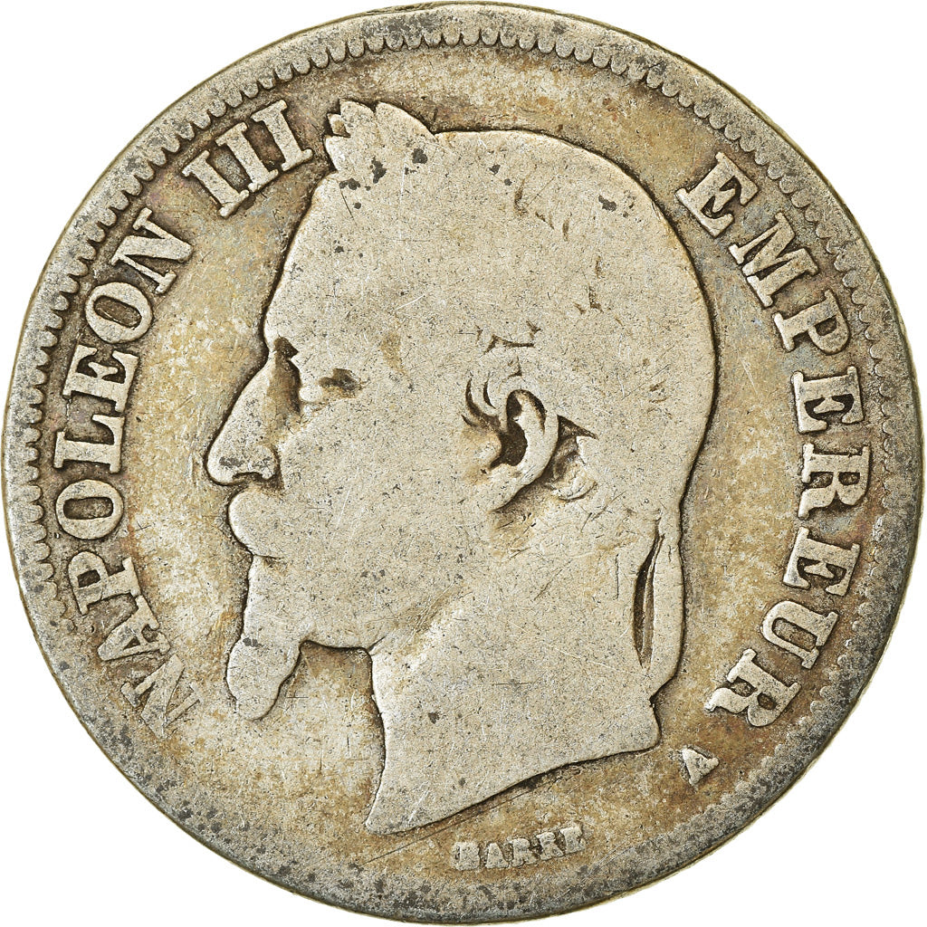 Coin, France, Napoleon III, Napoléon III, 2 Francs, 1869, Paris, F(12-15)