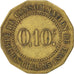 Moneta, Francja, 10 Centimes, EF(40-45), Mosiądz, Elie:25.2