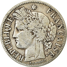 Coin, France, Cérès, 2 Francs, 1881, Paris, VF(20-25), Silver, KM:817.1